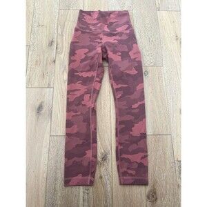 Lululemon Wunder Train High-Rise Crop Briar Rose Multi Camo Size 2